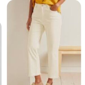 NWT Eileen Fisher slim ankle straight leg jeans cream Size 2X